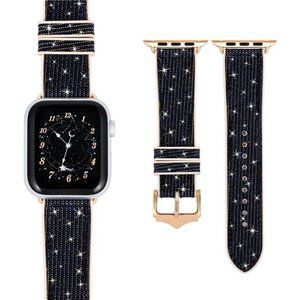 NEW Bling Blue/Black Luxury Apple Watch Band